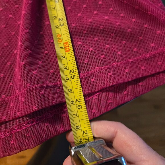 Pink Sheer Mesh Sweater Top XL - Picture 5 of 7